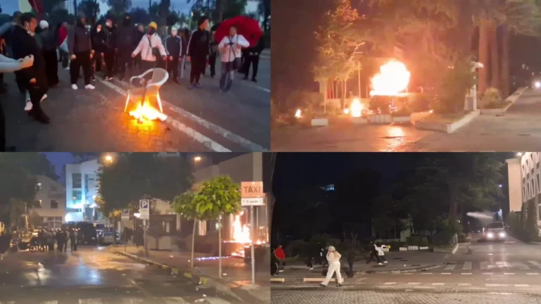 Mbyllet pa dhunë dita e 9-të e protestës. Incidente të pakta përpara Kryeministrisë, studentët refuzojnë sërish dialogun dhe paralajmërojnë tubim para Kuvendit.
